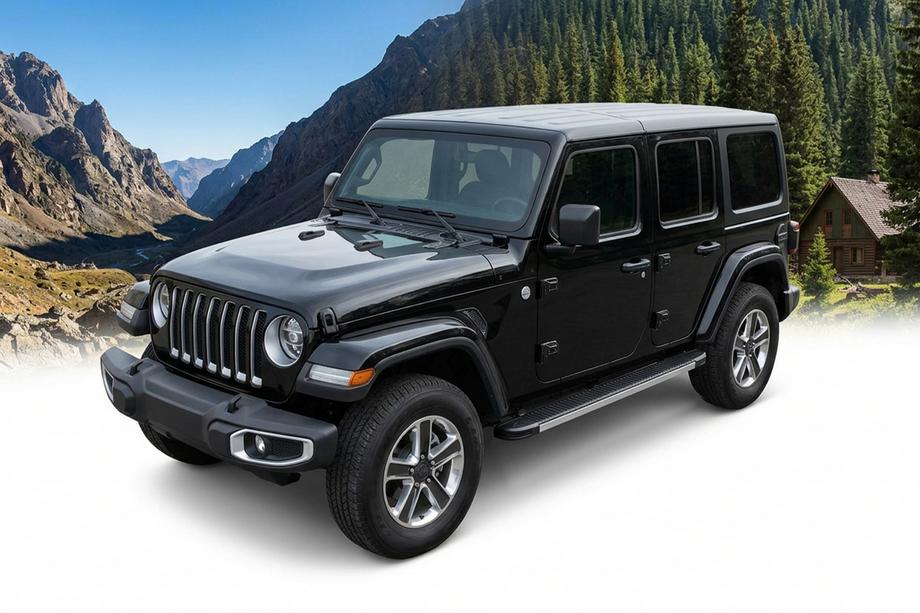 Jeep Wrangler 2018- Praguri Laterale Maya V1 (2 buc, Aluminiu) Image