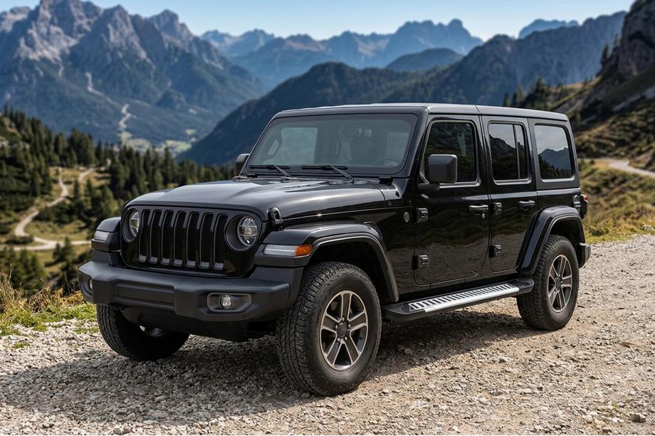 Jeep Wrangler 2018- Praguri Laterale Line (2 buc, Aluminiu) Image