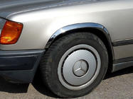 Mercedes E-сlass W124 1984–1997 Extensii aripi 1985-1989 (4 buc, inox) foto 1