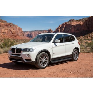 Praguri Laterale Tayga Black (2 buc, Aluminiu) BMW X3 F25 2011-2018 foto 1