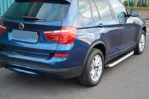 BMW X3 F25 2011-2018 Praguri Laterale Fullmond (2 buc, Aluminiu) foto 7