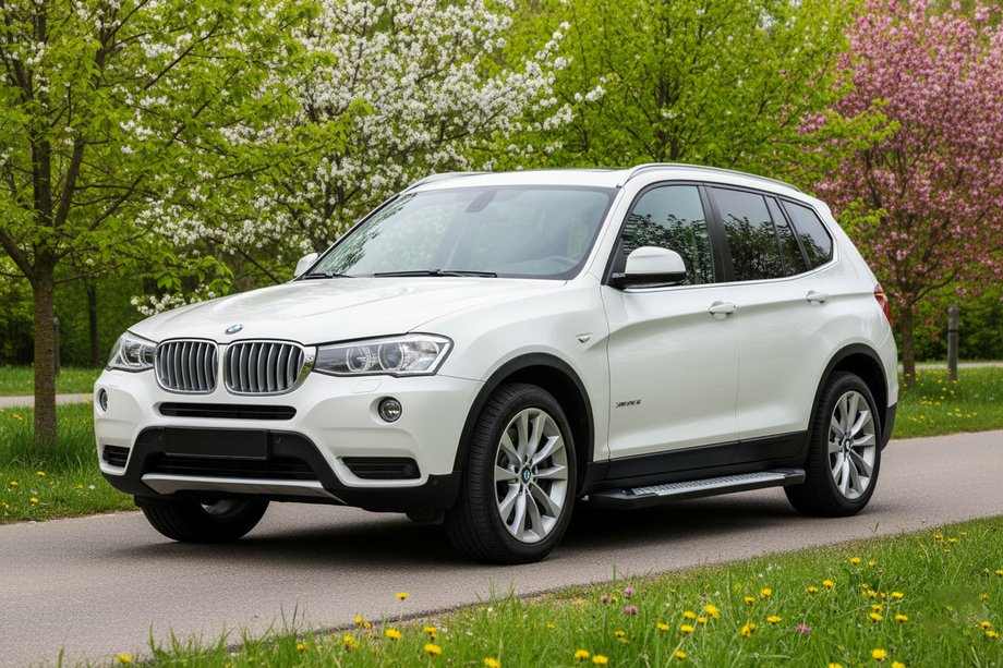 BMW X3 F25 2011-2018 Praguri laterale Allmond Grey (2 buc, aluminiu) Image