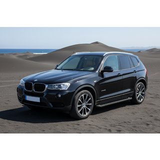 Praguri Laterale Allmond Black (2 buc, Aluminiu) BMW X3 F25 2011-2018 foto 1