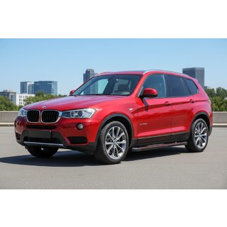 Praguri Laterale Maya Red (2 buc, Aluminiu) BMW X3 F25 2011-2018 foto 1