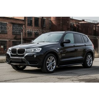 Praguri Laterale Bosphore Black (2 buc, Aluminiu) BMW X3 F25 2011-2018 foto 1