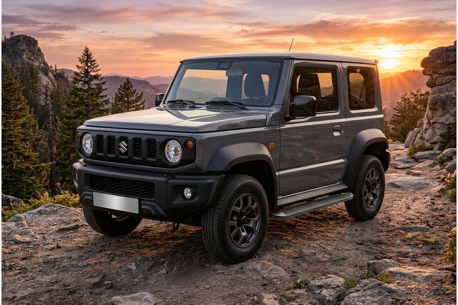 Suzuki Jimny 2018- Praguri Laterale Allmond Black (2 buc, Aluminiu) Image