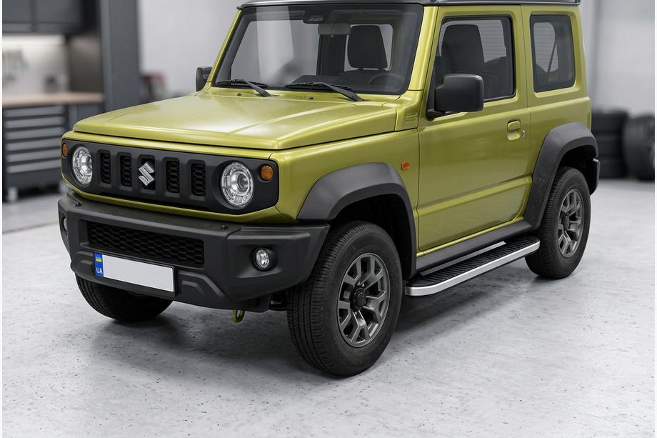 Suzuki Jimny 2018- Praguri Laterale Tayga Grey (2 buc, Aluminiu) Image