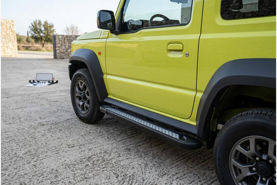 Suzuki Jimny 2018- Praguri Laterale Vision New Black (2 buc, Aluminiu) Foto 2