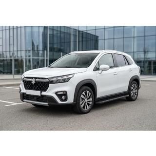 Praguri Laterale Allmond Black (2 buc, Aluminiu) Suzuki SX4 S-Cross 2021- foto 1