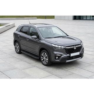 Praguri Laterale Tayga Black (2 buc, Aluminiu) Suzuki SX4 S-Cross 2021- foto 1