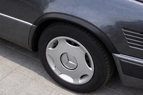 Mercedes E-сlass W124 1984–1997 Extensii aripi 1989-1995 (4 buc, negre, plastic ABS) foto 1