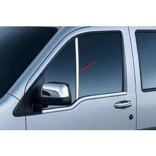 Molduri verticale inox pentru geam lateral fix (2 buc) foto 1