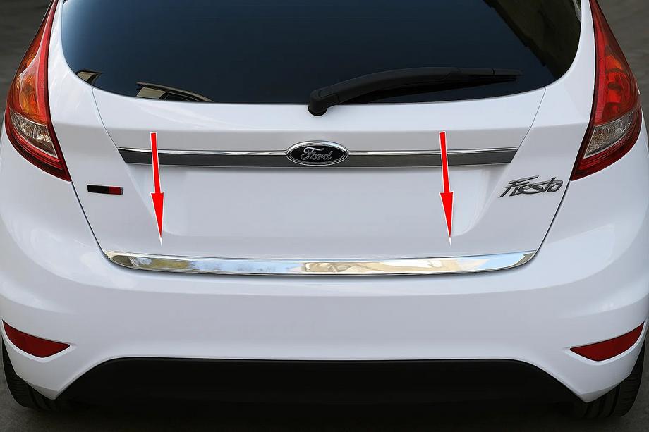 Ford Fiesta 2008-2017 Ornament portbagaj inox OmsaLine - Otel Inoxidabil Italian Foto 3