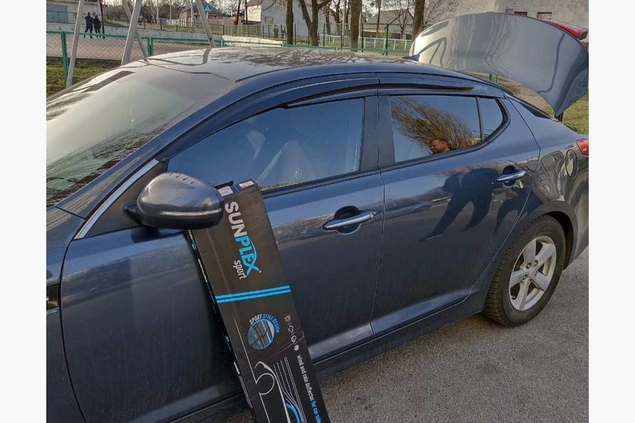 Kia Optima 2010-2016 Deflectoare Geamuri (4 buc, Sunplex Sport) Image