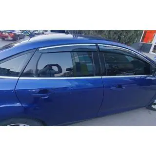 Deflectoare geam cu ornament cromat HB/Sedan (4 buc, Sunplex Chrome) foto 3