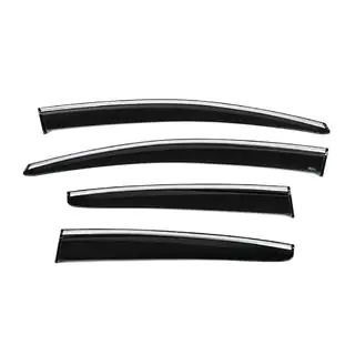 Deflectoare geam cu ornament cromat HB/Sedan (4 buc, Sunplex Chrome) foto 4