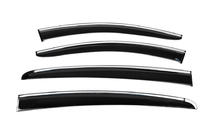 Ford Focus IV 2018- Deflectoare geamuri cu ornament cromat HB/SD (4 buc, Sunplex Chrome) foto 4