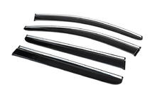Ford Courier 2014-2023 Deflectoare geamuri cu ornament cromat (4 buc, Sunplex Chrome) foto 6