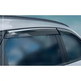 Deflectoare geamuri cu ornament cromat (4 buc, Sunplex Chrome) foto 2
