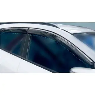 Deflectoare geamuri cu ornament cromat (4 buc, Sunplex Chrome) foto 1