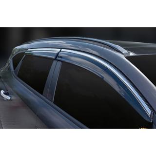 Deflectoare geamuri cu ornament cromat (4 buc, Sunplex Chrome) foto 4