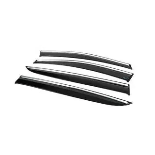 Deflectoare geamuri cu ornament cromat (4 buc, Sunplex Chrome) foto 3