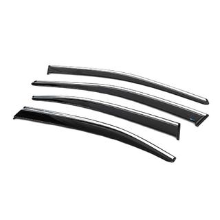 Deflectoare geamuri cu ornament cromat SD (4 buc, Sunplex Chrome) foto 2