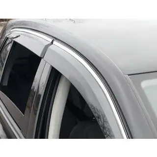 Deflectoare geamuri cu ornament cromat (4 buc, Sunplex Chrome) foto 2