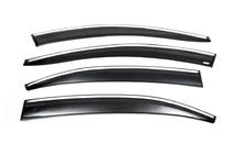 Volkswagen Jetta 2011-2018 Deflectoare geamuri cu ornament cromat (4 buc, Sunplex Chrome) foto 3