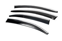 Volkswagen Jetta 2011-2018 Deflectoare geamuri cu ornament cromat (4 buc, Sunplex Chrome) foto 4