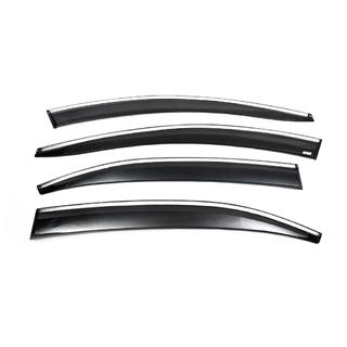 Deflectoare geamuri cu ornament cromat (4 buc, Sunplex Chrome) foto 3