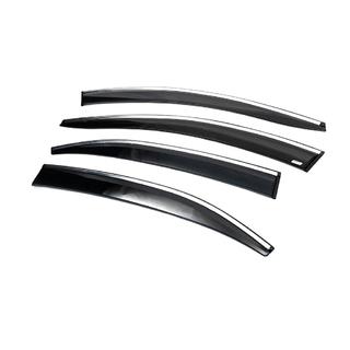 Deflectoare geamuri cu ornament cromat (4 buc, Sunplex Chrome) foto 4