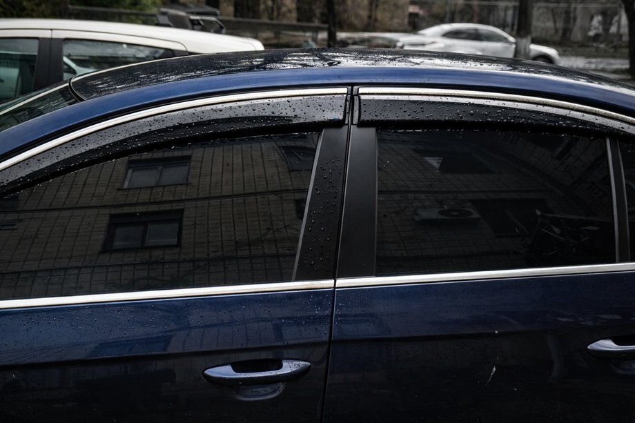 Volkswagen Passat B6 2006-2012 Deflectoare geamuri cu ornament cromat (4 buc, Sunplex Chrome) Foto 5