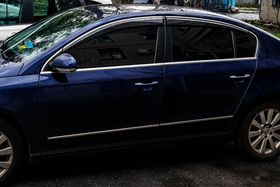 Volkswagen Passat B6 2006-2012 Deflectoare geamuri cu ornament cromat (4 buc, Sunplex Chrome) Foto 6