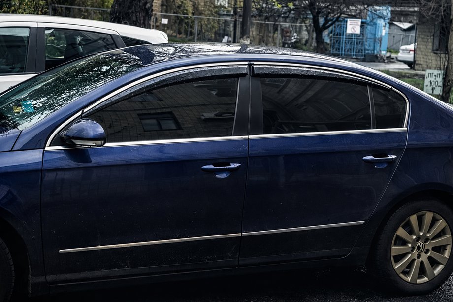 Volkswagen Passat B6 2006-2012 Deflectoare geamuri cu ornament cromat (4 buc, Sunplex Chrome) Foto 3