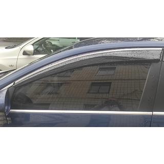 Deflectoare geamuri cu ornament cromat SD (4buc, EU, Sunplex Chrome) Volkswagen Passat B7 2012-2015 foto 2