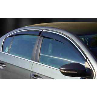 Deflectoare geamuri cu ornament cromat SD (4 buc, Sunplex Chrome) foto 1