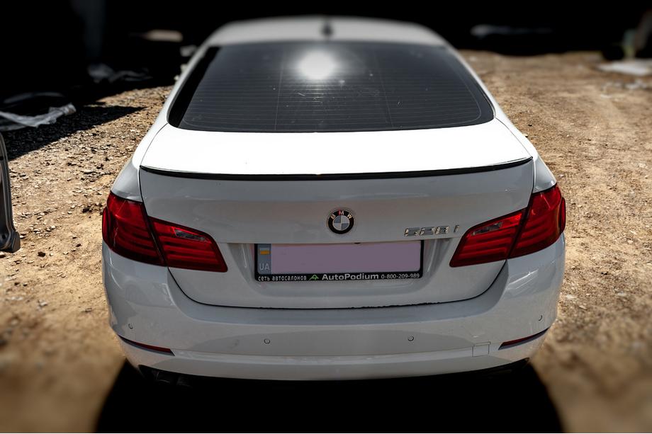 BMW 5 Series F10/F11 2010–2016 Spoiler Lip Sunplex (pentru F10, negru) Foto 8