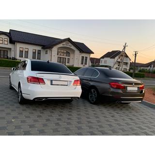 Spoiler Lip (Sunplex, Negru) (130,5cm x 5,8cm) Mercedes E-сlass W212 2009-2016 foto 4