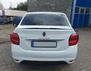 Renault Logan II 2013-2022 Spoiler Lip (Sunplex, negru) (118,5cm x 5,5cm) foto 1