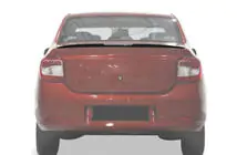 Renault Logan II 2013-2022 Spoiler Lip (Sunplex, negru) (118,5cm x 5,5cm) foto 3