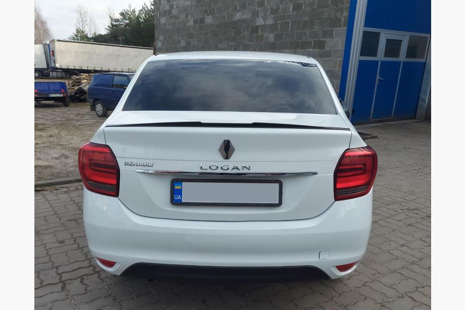Renault Logan II 2013-2022 Spoiler Lip (Sunplex, negru) (118,5cm x 5,5cm) Foto 1