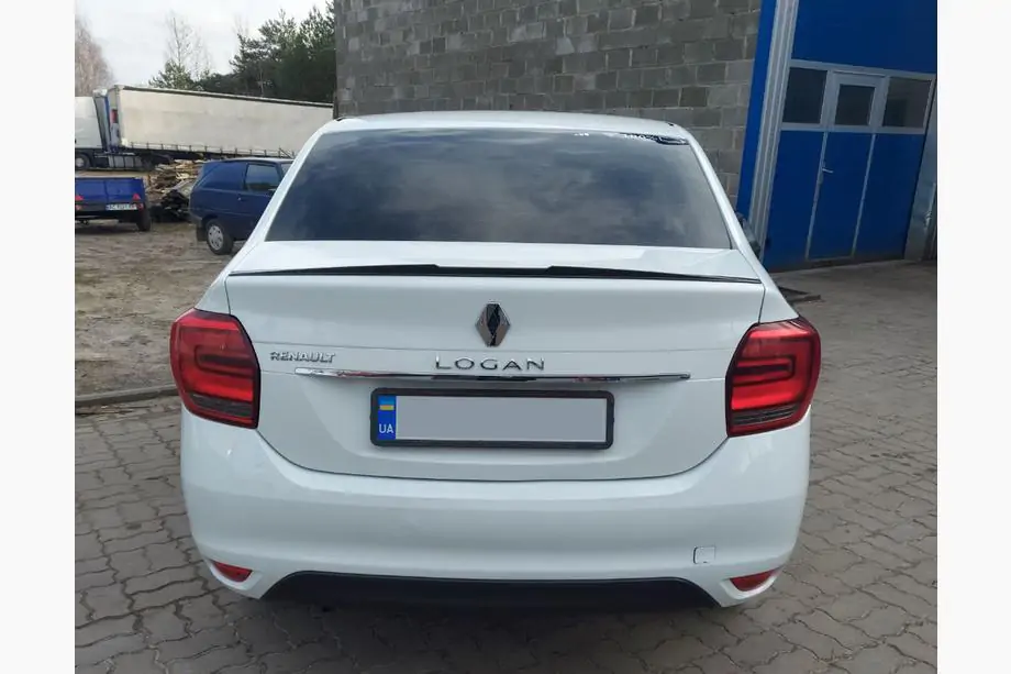 Renault Logan II 2013-2022 Spoiler Lip (Sunplex, negru) (118,5cm x 5,5cm) Image