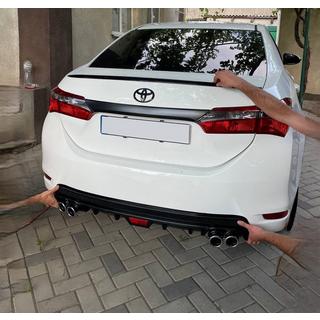 Spoiler Lip (Sunplex, negru) (118cm *6,4cm) Toyota Corolla 2013-2019 foto 2