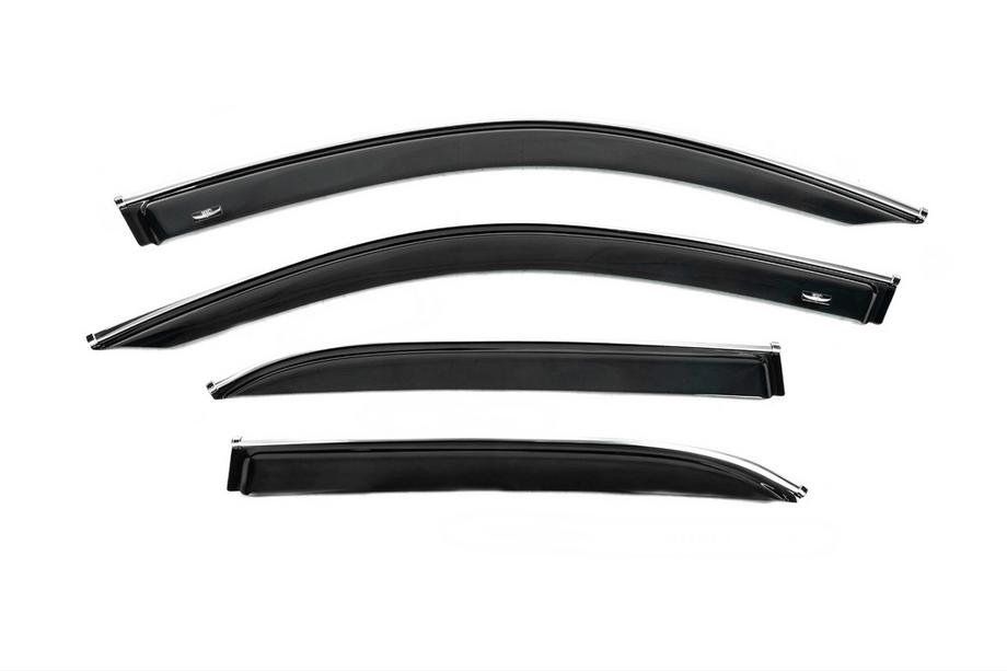 Mercedes GLE W167 2018- Deflectoare geamuri cu ornament cromat (4 buc, HIC) Foto 5