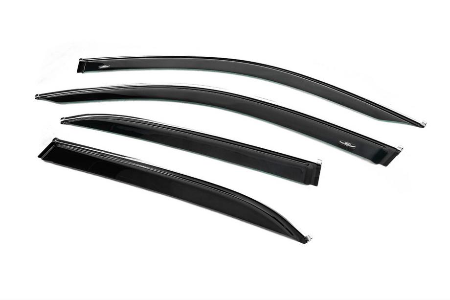 Mercedes GLE W167 2018- Deflectoare geamuri cu ornament cromat (4 buc, HIC) Foto 6