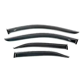 Deflectoare geamuri cu ornament cromat (USA, 4 buc, HIC) foto 1