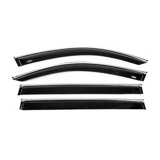 Deflectoare geamuri cu ornament cromat Allspace LWB (4 buc, HIC) foto 1