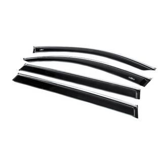 Deflectoare geamuri cu ornament cromat Allspace LWB (4 buc, HIC) foto 2