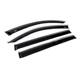 Deflectoare geamuri cu ornament cromat Allspace LWB (4 buc, HIC) foto 3